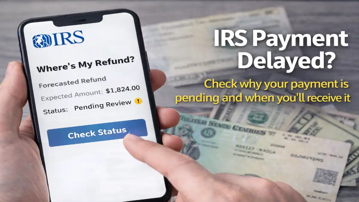 IRS Payment Delay, IRS Refund Status, Tax Refund 2026, IRS Payment Pending, Tax Refund Check, IRS Update, US Tax News, Refund Delay Reasons